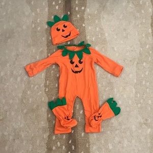 Cute kids Pumpkin Jack-o-Lantern Halloween costume 12-18 months